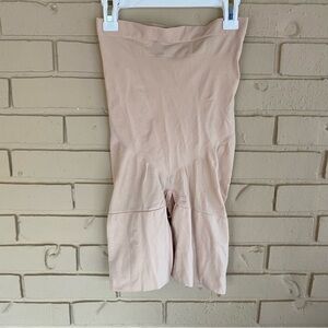 Spanx Shapewear Women Tummy Control High-Waisted Power Short Beige Size XL